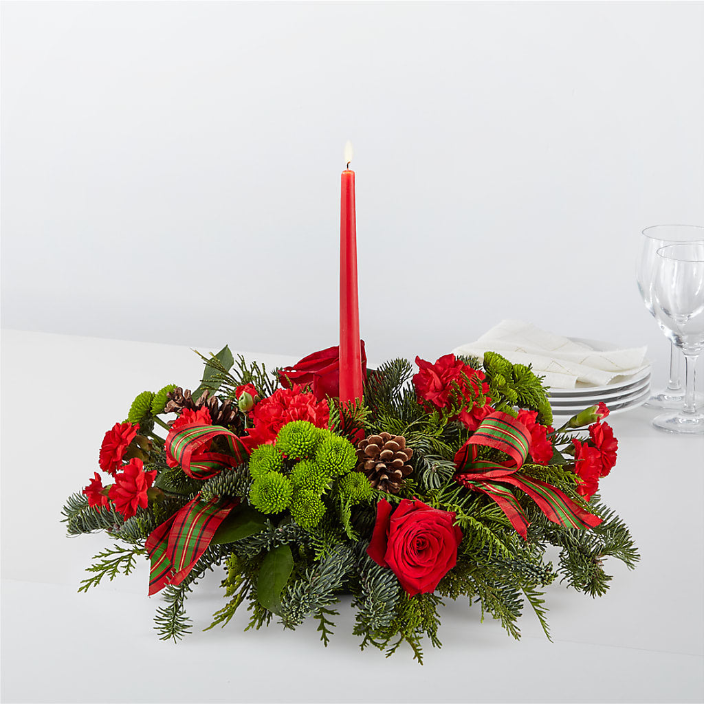 By the Candlelight Centerpiece – VEEDERSBURG FLORIST & GIFTS, Veedersburg IN