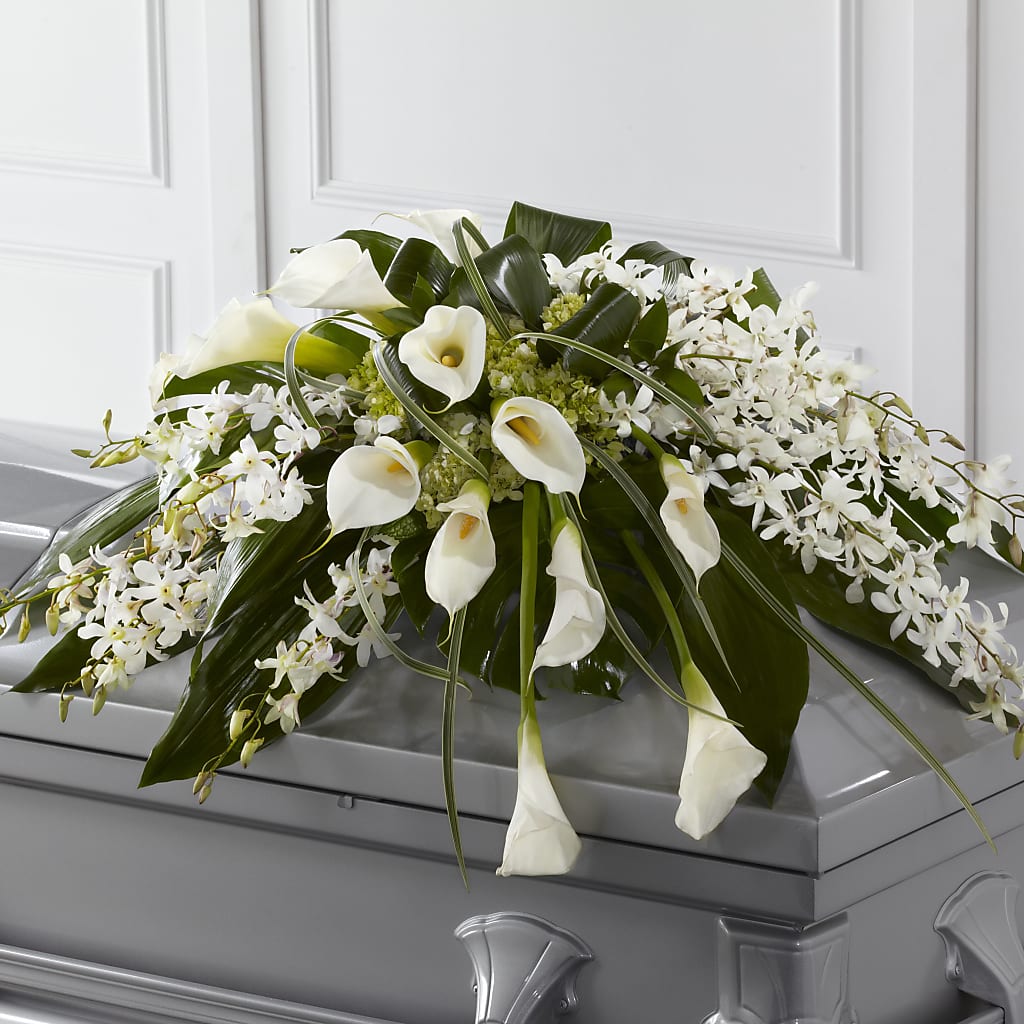 Angel Wings Casket Spray – VEEDERSBURG FLORIST & GIFTS, Veedersburg IN