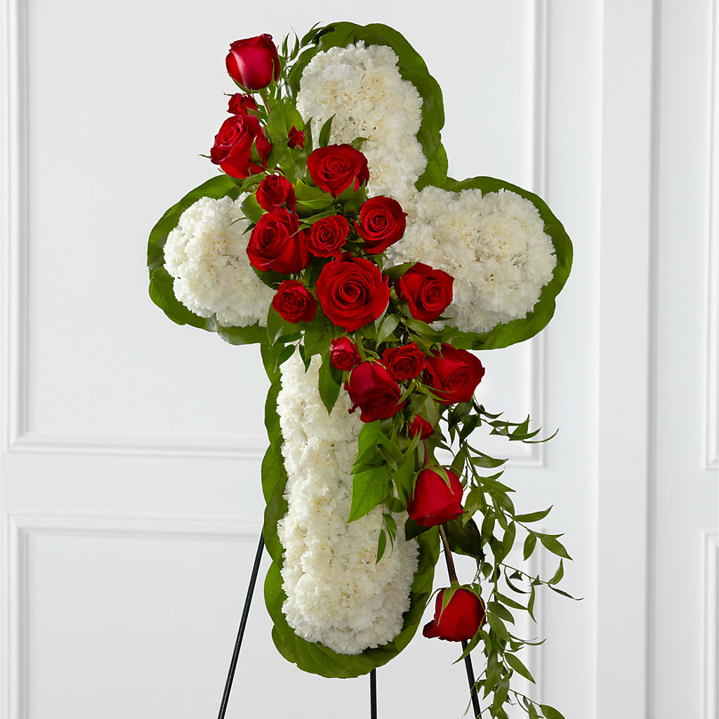 Floral Cross Easel – VEEDERSBURG FLORIST & GIFTS, Veedersburg IN