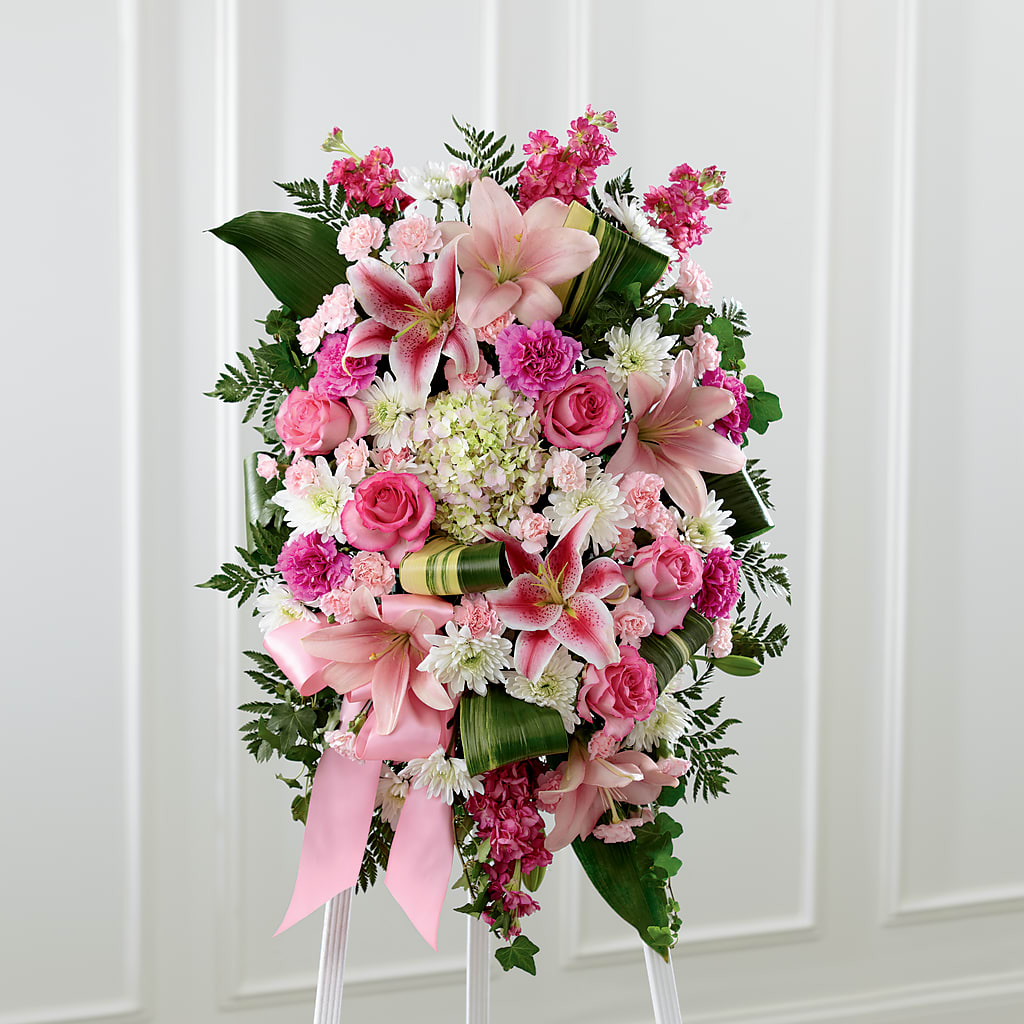 Comforting Standing Spray – VEEDERSBURG FLORIST & GIFTS, Veedersburg IN