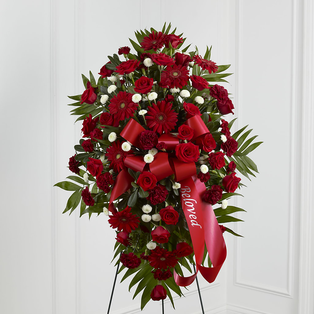 Treasured Memories Standing Spray – VEEDERSBURG FLORIST & GIFTS, Veedersburg IN