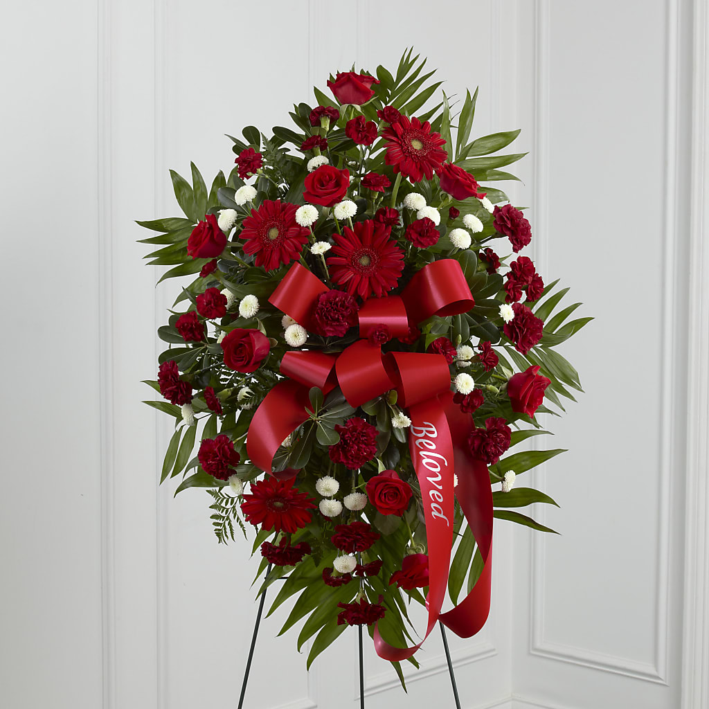 Treasured Memories Standing Spray – VEEDERSBURG FLORIST & GIFTS, Veedersburg IN