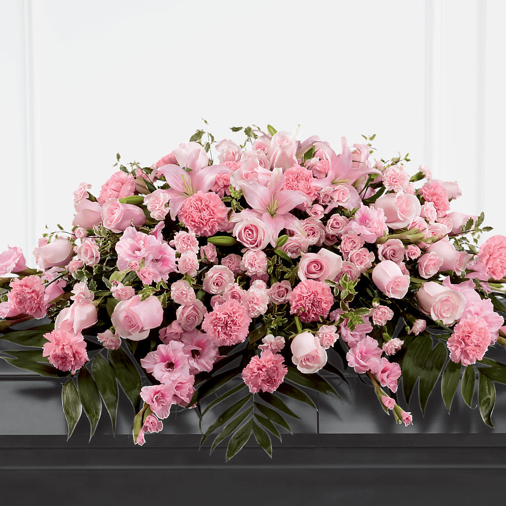 Garden of Comfort Casket Spray (Standard) – VEEDERSBURG FLORIST & GIFTS, Veedersburg IN