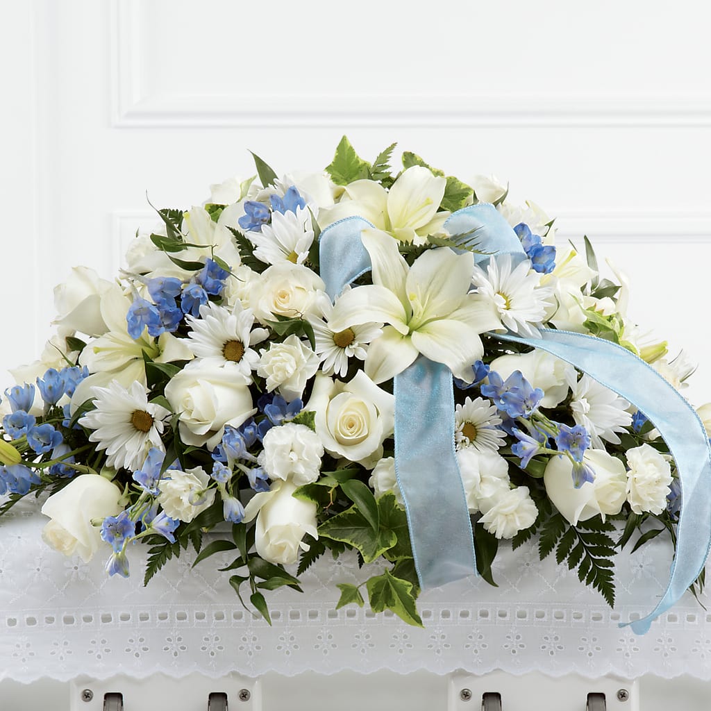 Tender Treasure Casket Spray – VEEDERSBURG FLORIST & GIFTS, Veedersburg IN