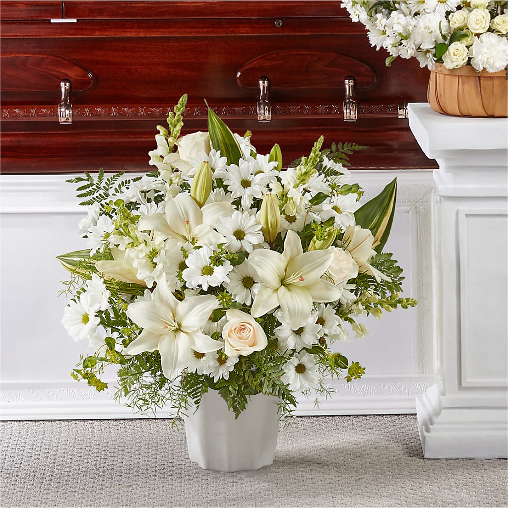 Thoughts of Tranquility Floor Basket – VEEDERSBURG FLORIST & GIFTS, Veedersburg IN