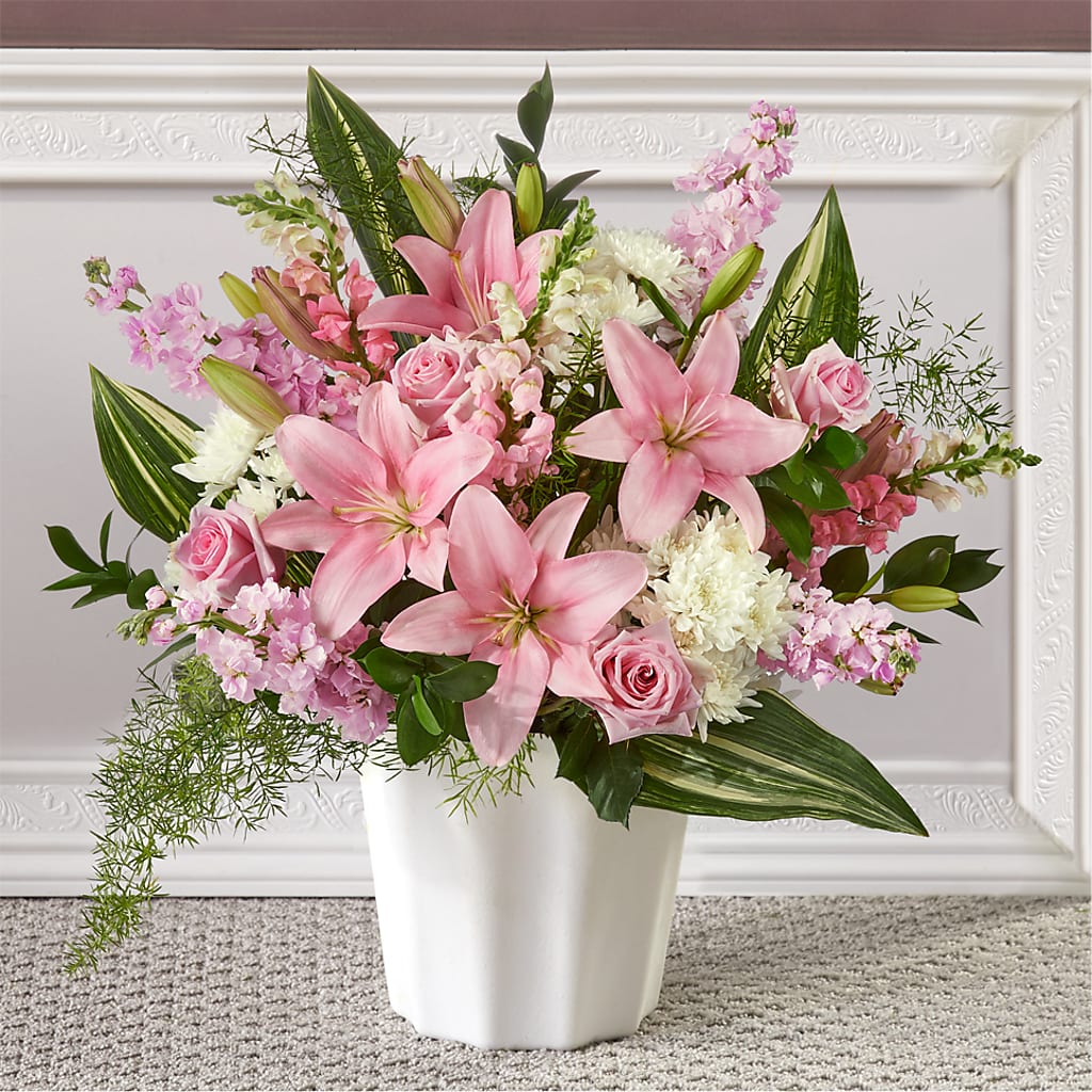 Simply Serene Floor Basket – VEEDERSBURG FLORIST & GIFTS, Veedersburg IN