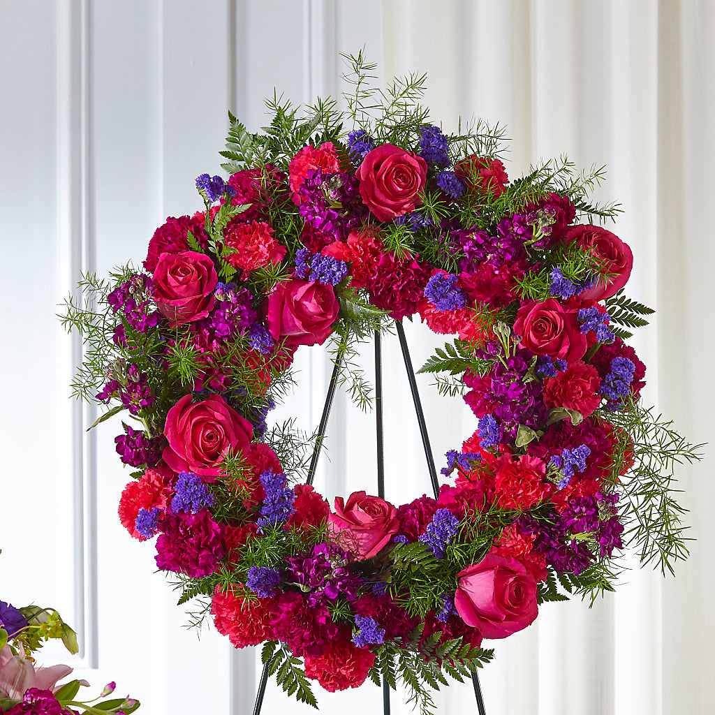 Calming Colors Wreath – VEEDERSBURG FLORIST & GIFTS, Veedersburg IN