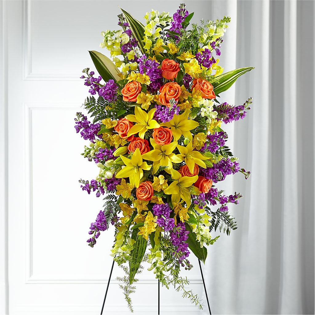 Thoughtful Prayers Standing Spray – VEEDERSBURG FLORIST & GIFTS, Veedersburg IN