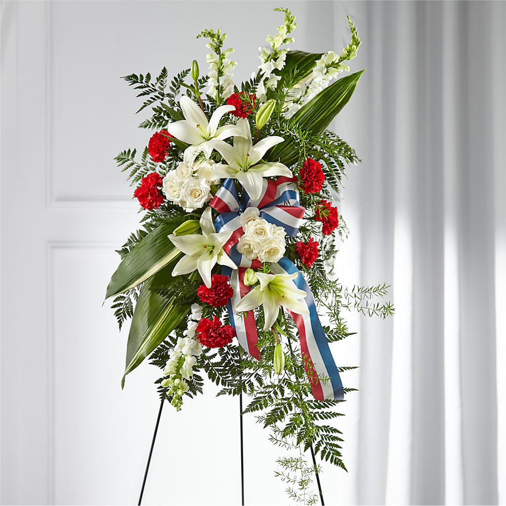 Stars of Life Standing Spray – VEEDERSBURG FLORIST & GIFTS, Veedersburg IN