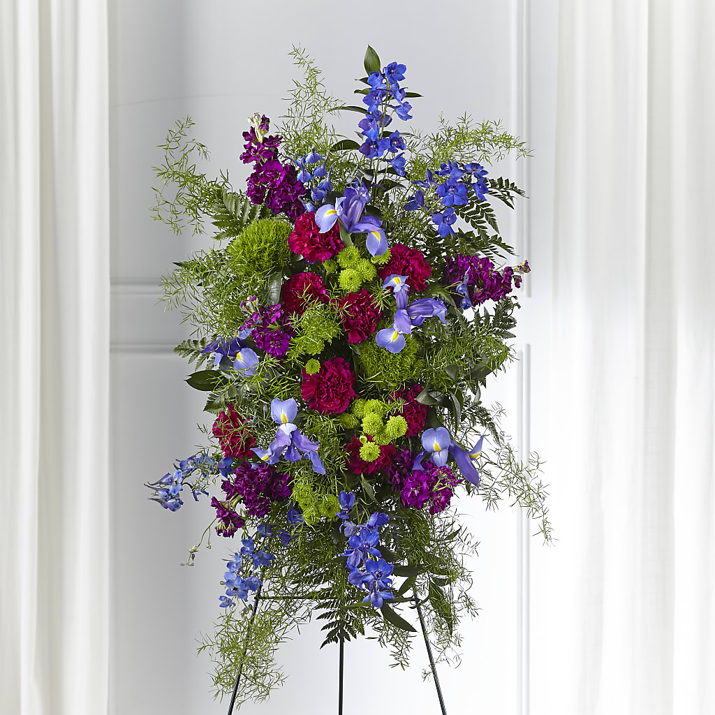 Heavenly Skies Standing Spray – VEEDERSBURG FLORIST & GIFTS, Veedersburg IN