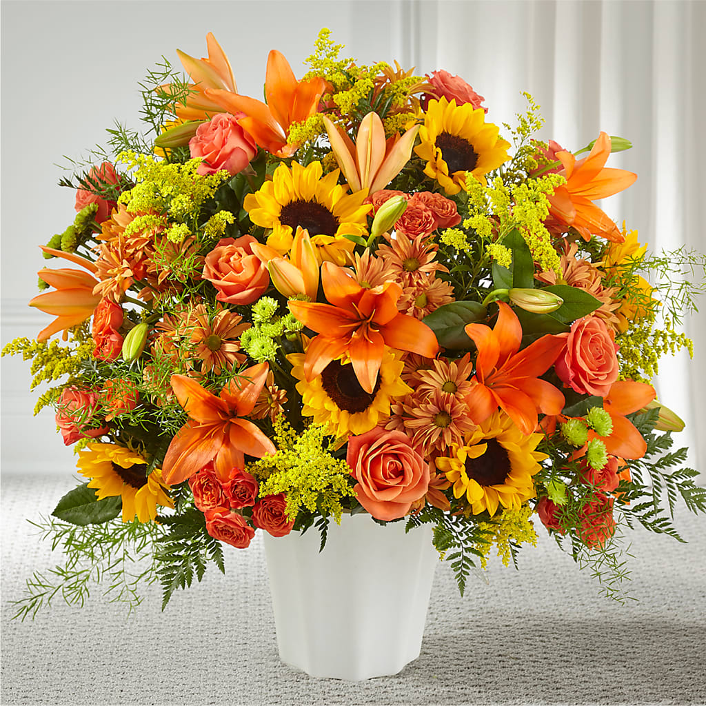 Harvest Thoughts Floor Basket – VEEDERSBURG FLORIST & GIFTS, Veedersburg IN