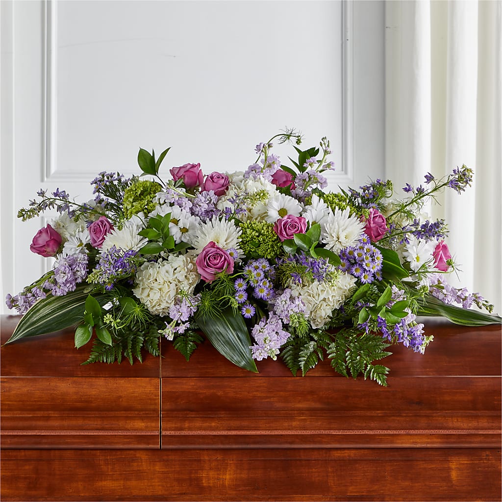 Meadows of Serenity Casket Spray – VEEDERSBURG FLORIST & GIFTS, Veedersburg IN