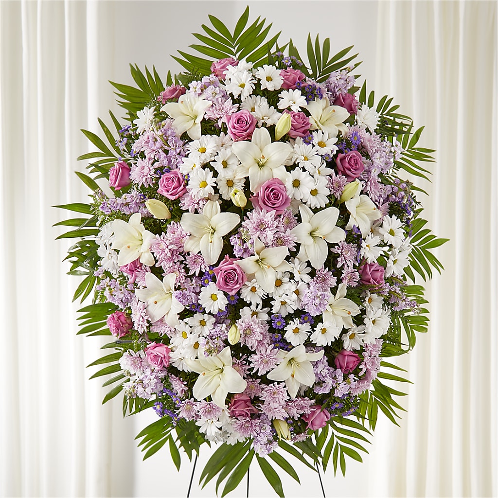 Surrounded by Love Standing Spray – VEEDERSBURG FLORIST & GIFTS, Veedersburg IN