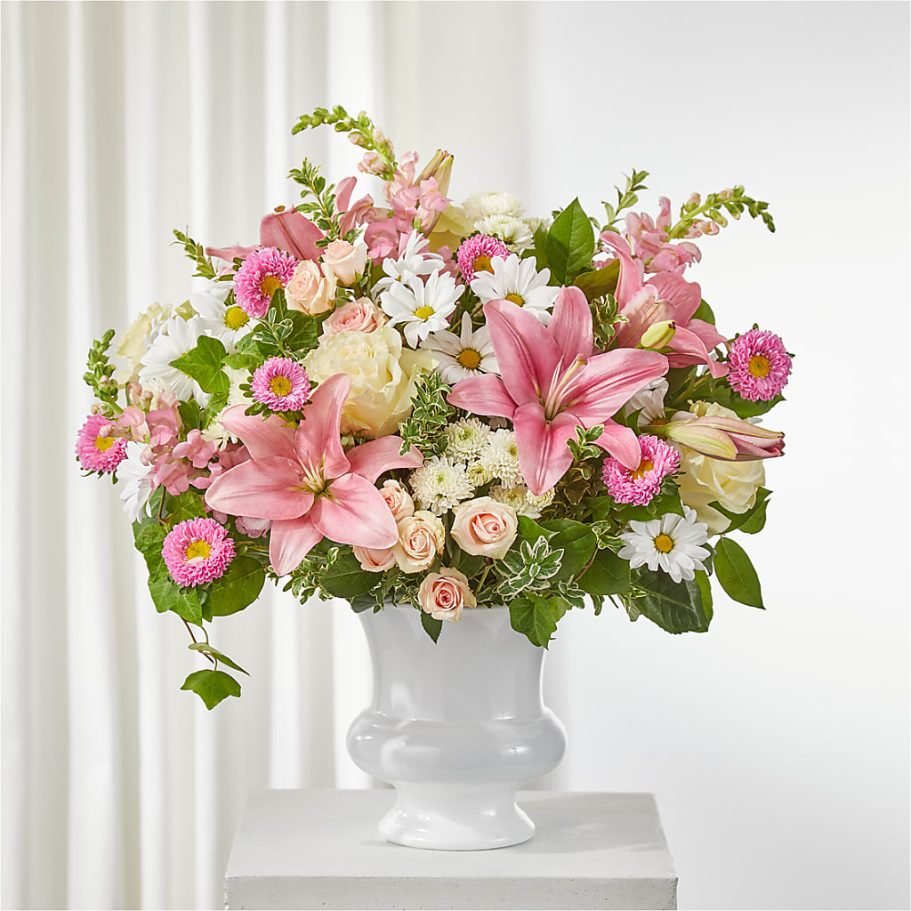 Empathetic Blooms Urn Arrangement – VEEDERSBURG FLORIST & GIFTS, Veedersburg IN