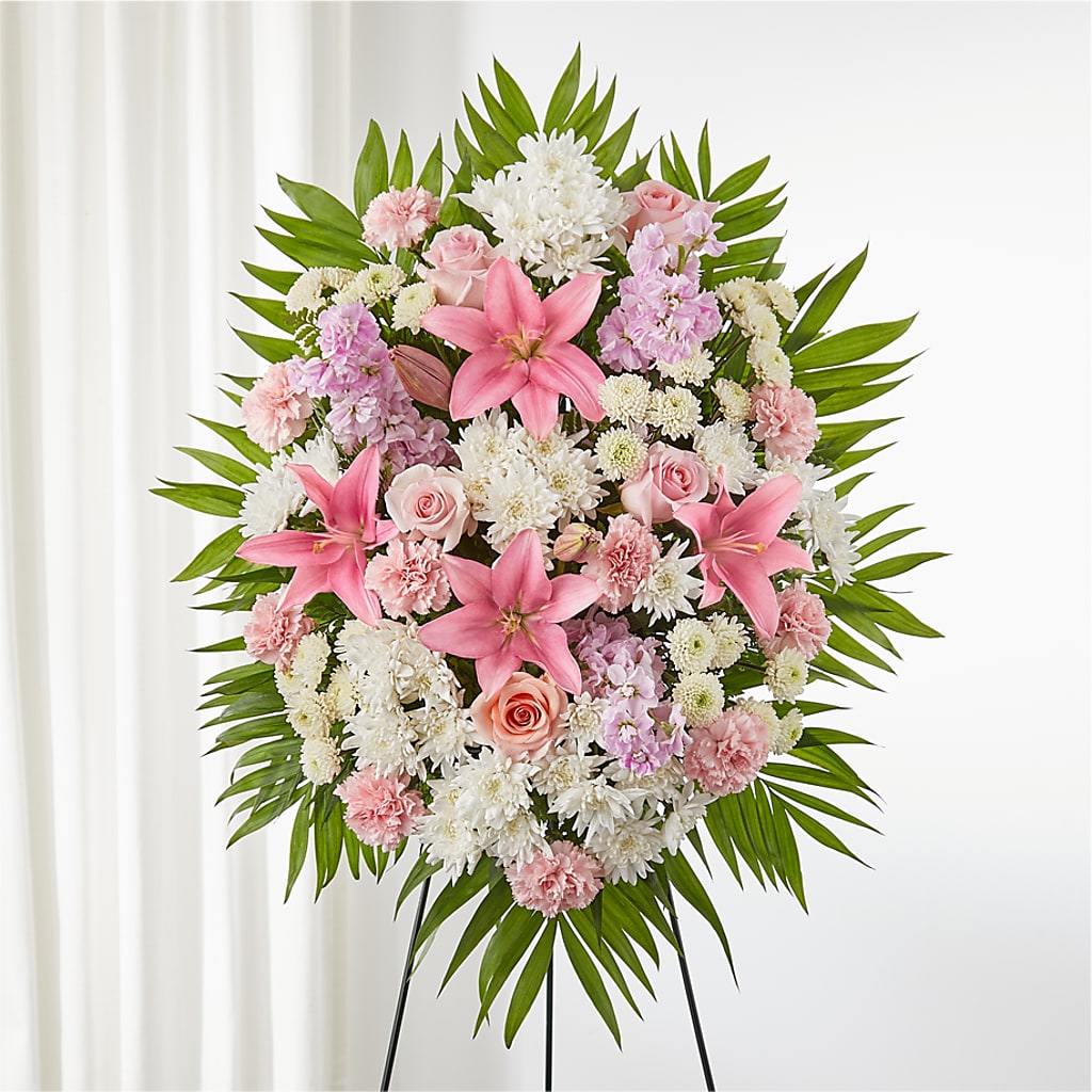 Offering Solace Standing Spray – VEEDERSBURG FLORIST & GIFTS, Veedersburg IN