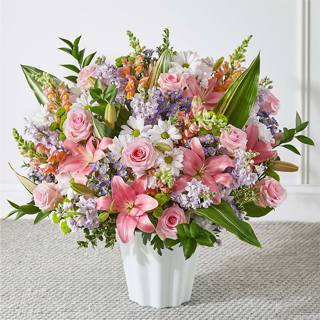 Abundant Compassion Floor Basket – VEEDERSBURG FLORIST & GIFTS, Veedersburg IN
