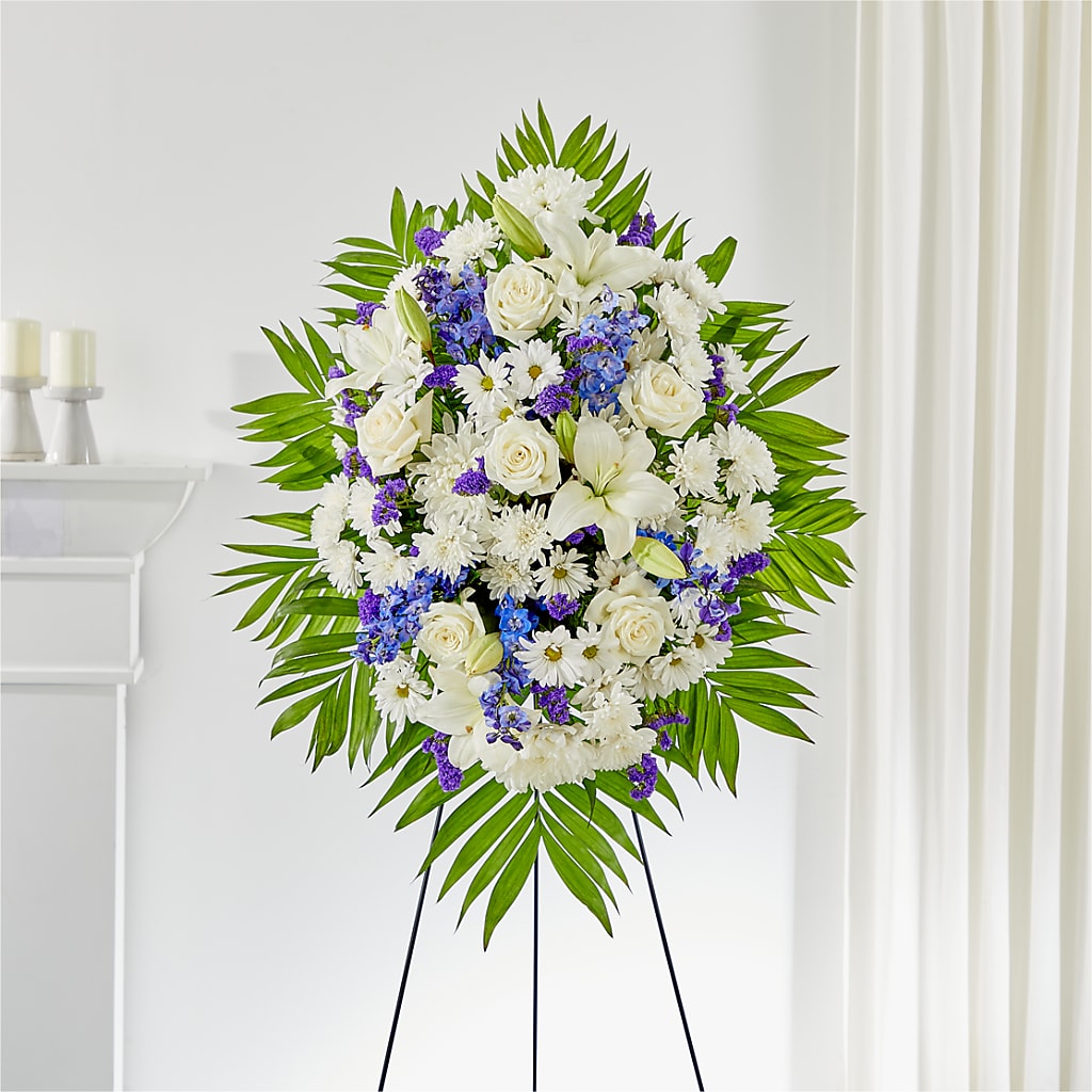 At Rest Standing Spray – VEEDERSBURG FLORIST & GIFTS, Veedersburg IN