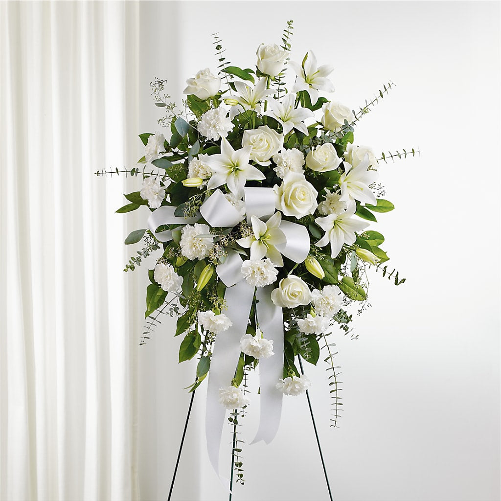 With Care Standing Spray – VEEDERSBURG FLORIST & GIFTS, Veedersburg IN