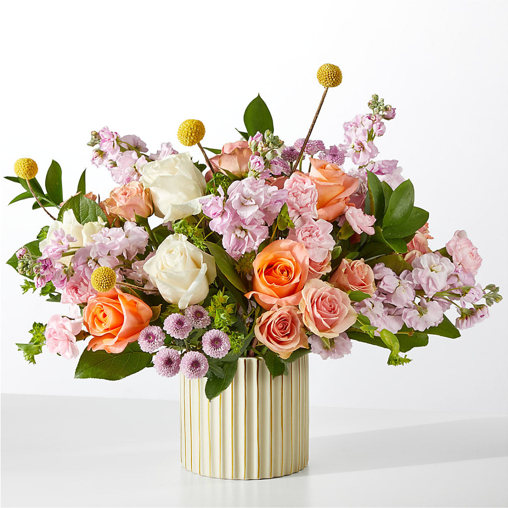 French Market Bouquet with Ivory Vase – VEEDERSBURG FLORIST & GIFTS, Veedersburg IN