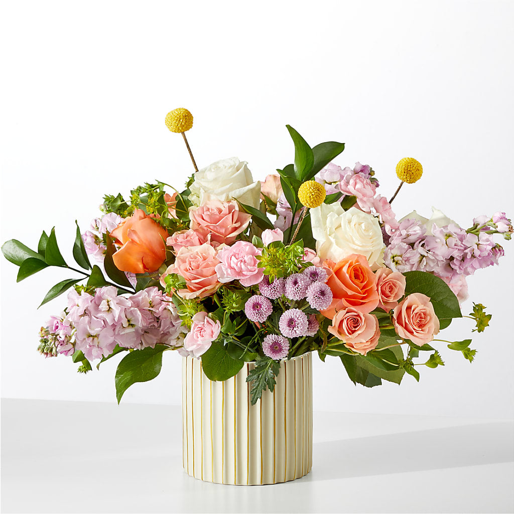 French Market Bouquet with Ivory Vase – VEEDERSBURG FLORIST & GIFTS, Veedersburg IN