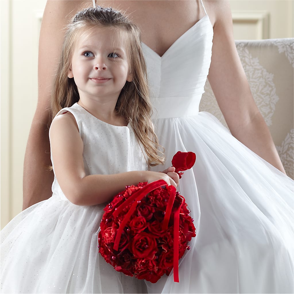 Pure at Heart Flower Girl Arrangement – VEEDERSBURG FLORIST & GIFTS, Veedersburg IN
