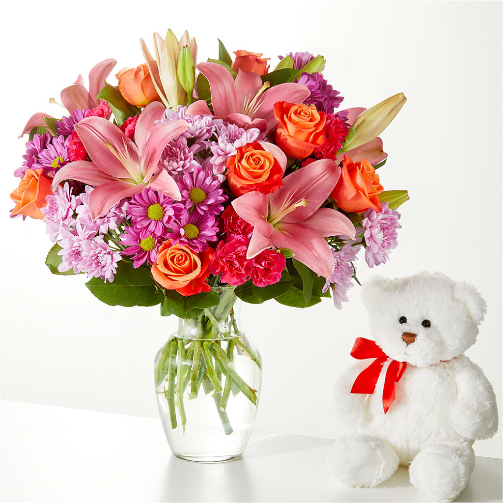 One and Only Bouquet and Bear Bundle – VEEDERSBURG FLORIST & GIFTS, Veedersburg IN