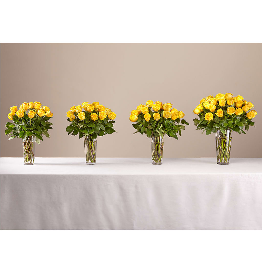 Long Stem Yellow Rose Bouquet – VEEDERSBURG FLORIST & GIFTS, Veedersburg IN