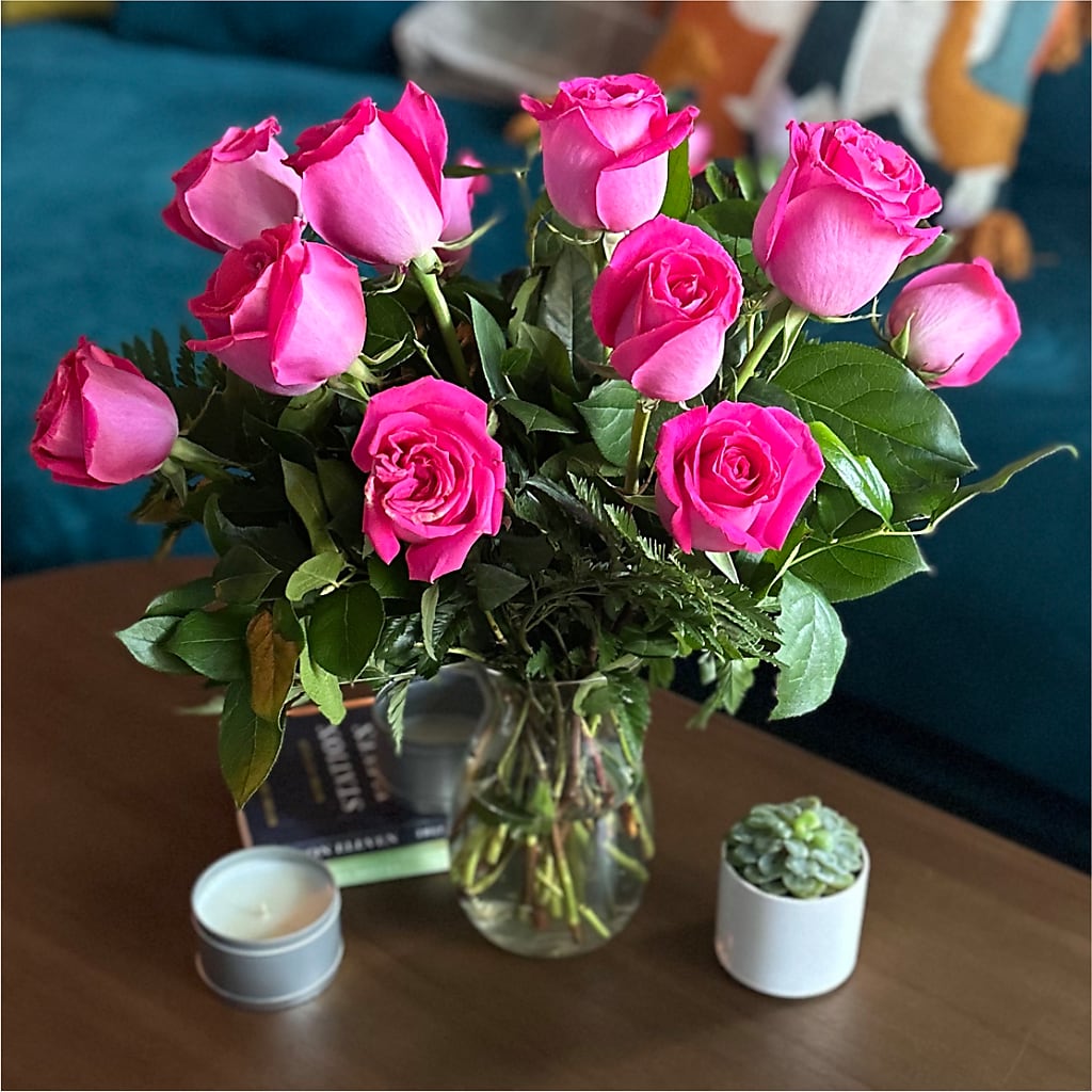 Long Stem Pink Rose Bouquet – VEEDERSBURG FLORIST & GIFTS, Veedersburg IN