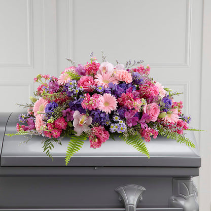 Glorious Garden Casket Spray – VEEDERSBURG FLORIST & GIFTS, Veedersburg IN