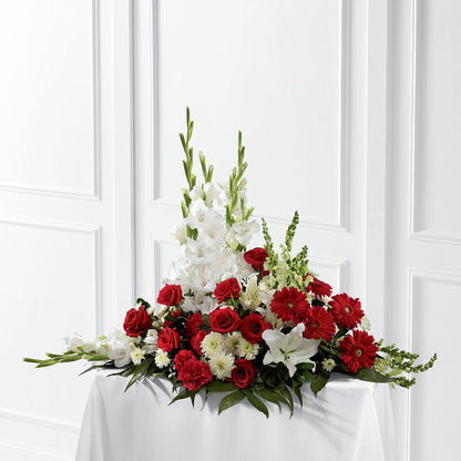 Crimson & White Arrangement – VEEDERSBURG FLORIST & GIFTS, Veedersburg IN