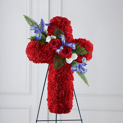 Faithful Hero Floral Cross – VEEDERSBURG FLORIST & GIFTS, Veedersburg IN