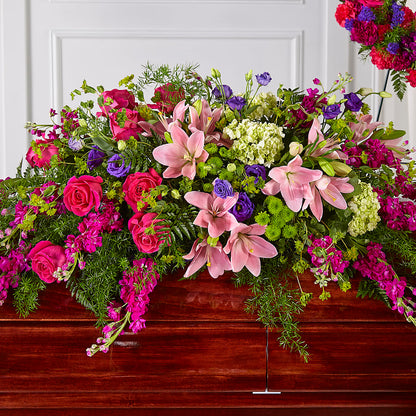 Radiant Tribute Casket Spray – VEEDERSBURG FLORIST & GIFTS, Veedersburg IN