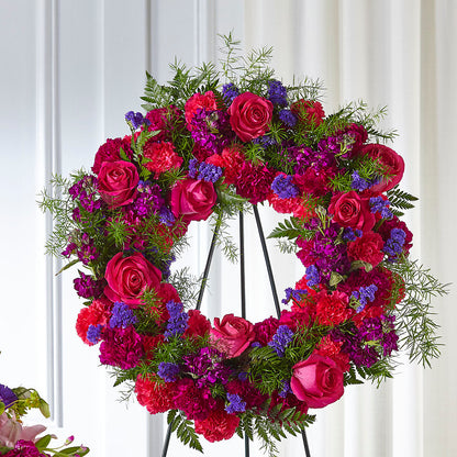 Calming Colors Wreath – VEEDERSBURG FLORIST & GIFTS, Veedersburg IN