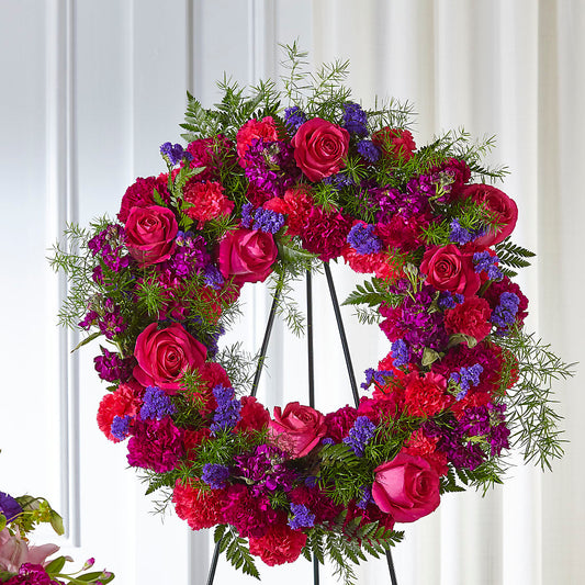 Calming Colors Wreath – VEEDERSBURG FLORIST & GIFTS, Veedersburg IN