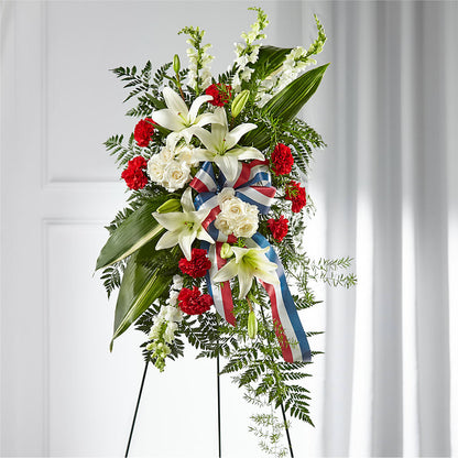 Stars of Life Standing Spray – VEEDERSBURG FLORIST & GIFTS, Veedersburg IN